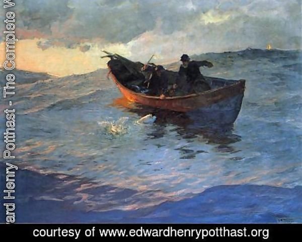 Edward Henry Potthast - Struggle for the Catch