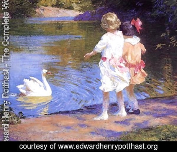 Edward Henry Potthast - The Swan