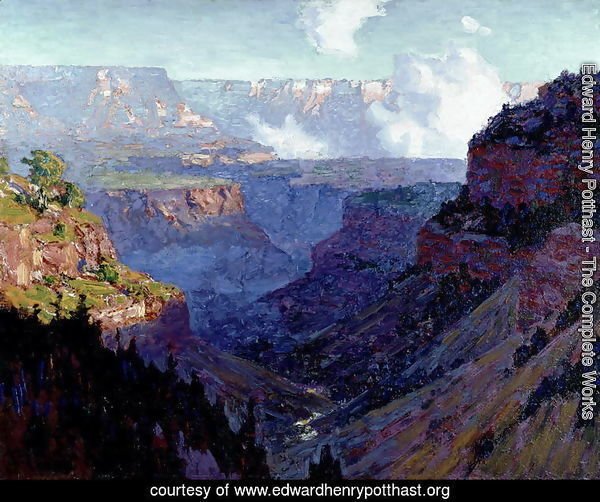 Looking Across the Grand Canyon, c.1910