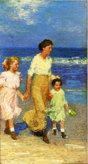 Edward Henry Potthast - A Walk on the Beach