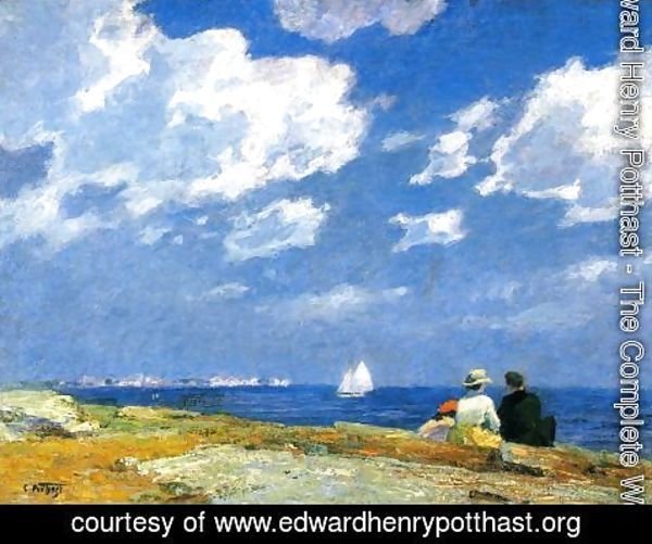 Edward Henry Potthast - Along the Shore