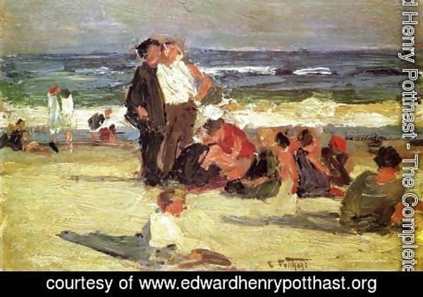 Edward Henry Potthast - Beach Scene III
