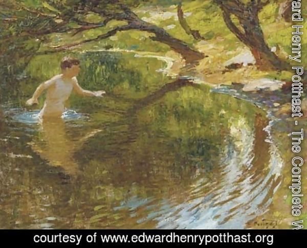 Edward Henry Potthast - Bathing Boy