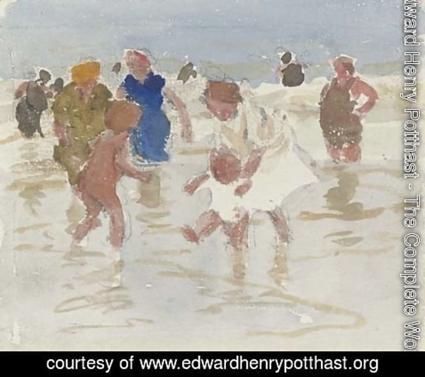 Edward Henry Potthast - Bathers in the Surf 3