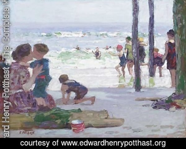 Edward Henry Potthast - Beach Scene 2