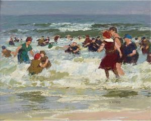 Edward Henry Potthast - At The Beach 2