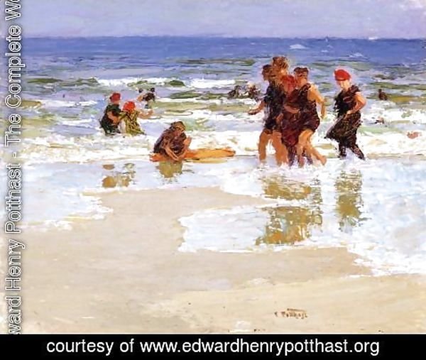 Edward Henry Potthast - At the Seashore
