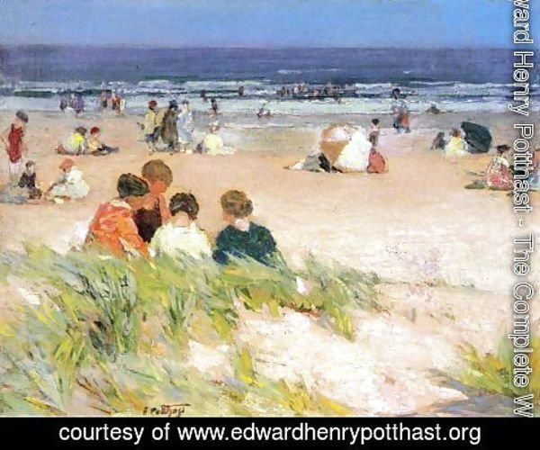 Edward Henry Potthast - By the Shore