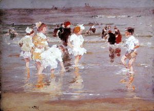 Edward Henry Potthast - Children on the Beach