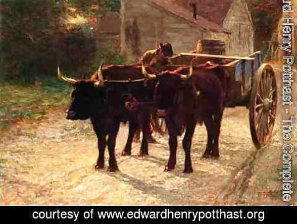 Edward Henry Potthast - The Ox Cart