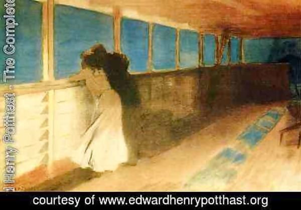 Edward Henry Potthast - A Romantic Interlude