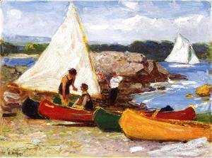 Edward Henry Potthast - Canoeing