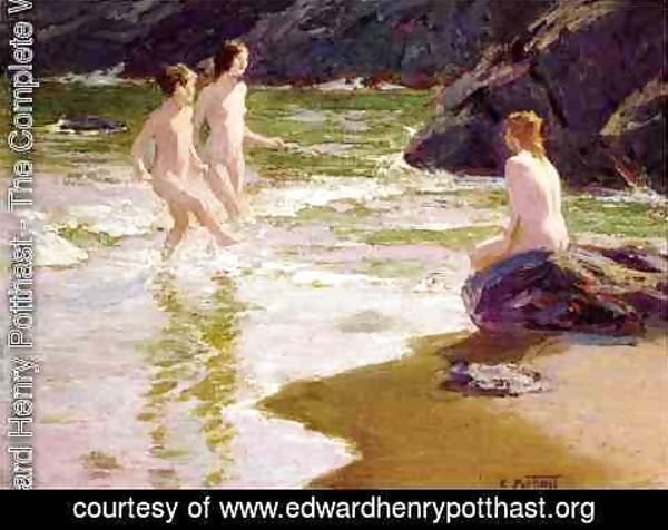 Edward Henry Potthast - Young Bathers