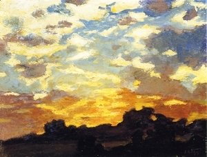 Edward Henry Potthast - Golden Sunset