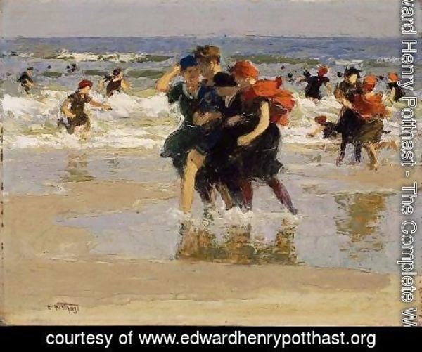 Edward Henry Potthast - At the Seaside 3
