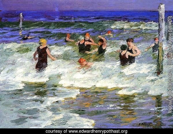 Bathers in the Surf -2