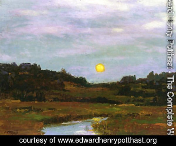 Edward Henry Potthast - Harvest Moon