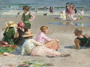Edward Henry Potthast - Manhattan Beach
