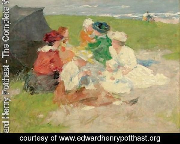 Edward Henry Potthast - At The Shore