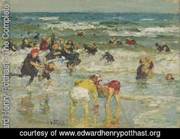 Edward Henry Potthast - In The Surf 2