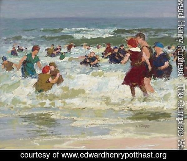 Edward Henry Potthast - At The Beach 2